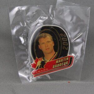 Team Canada Hockey Pin - 2002 Olympic Pin Martin Brodeur - Celluloid Pin
